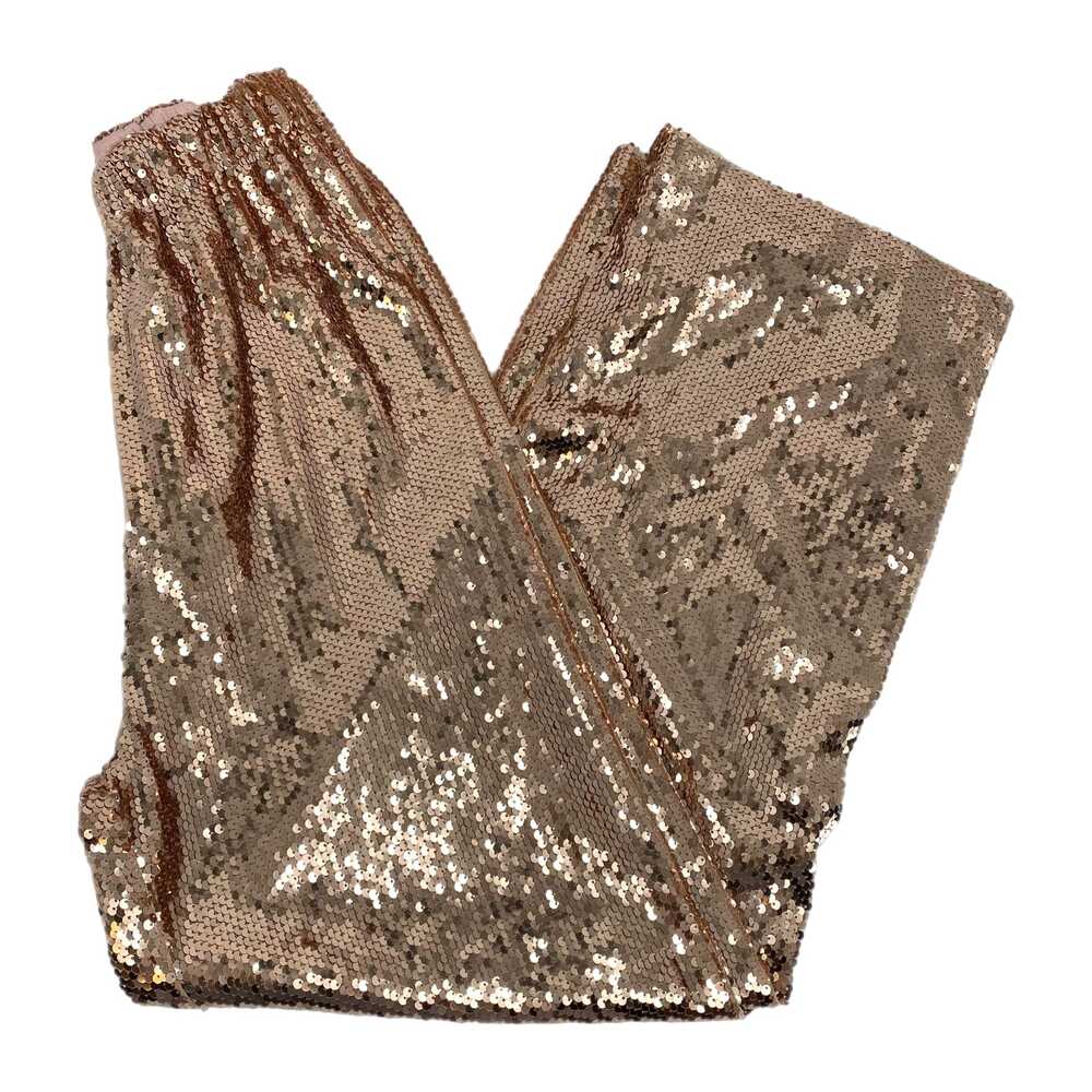 L&B Pink Wide Leg High Rise Sequin Pants | Size M